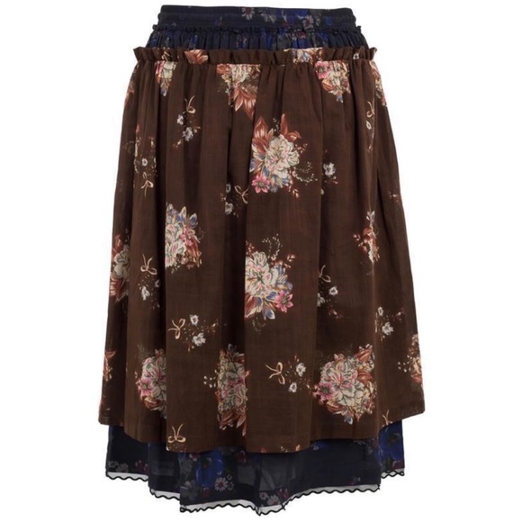 SOLD!____BNWOT COACH runway midi skirt patchwork - Picture 3 of 8